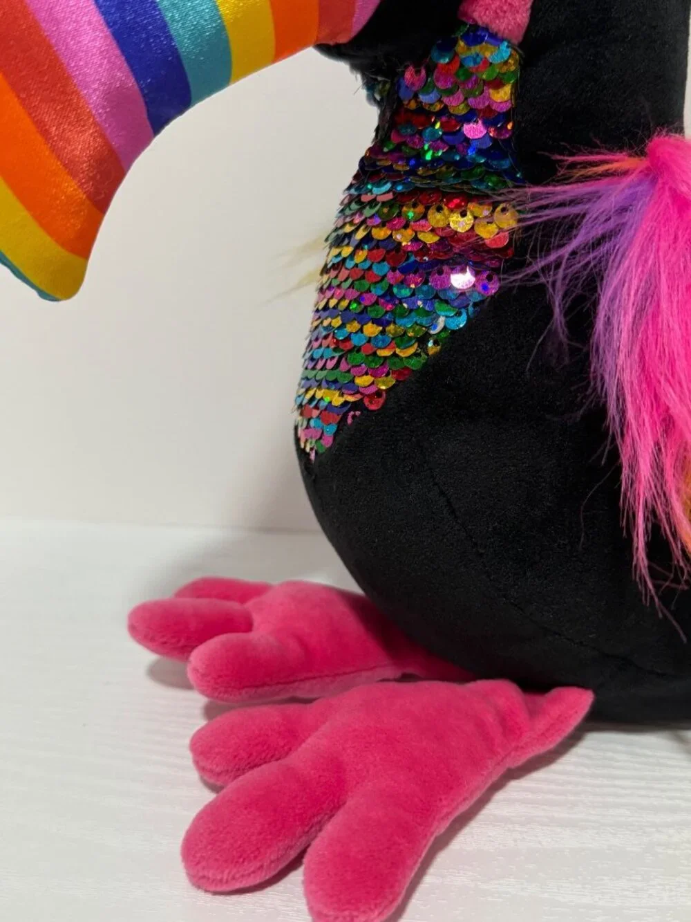 Douglas Roxanne Black Toucan Fuzzle Plush Stuffed Animal